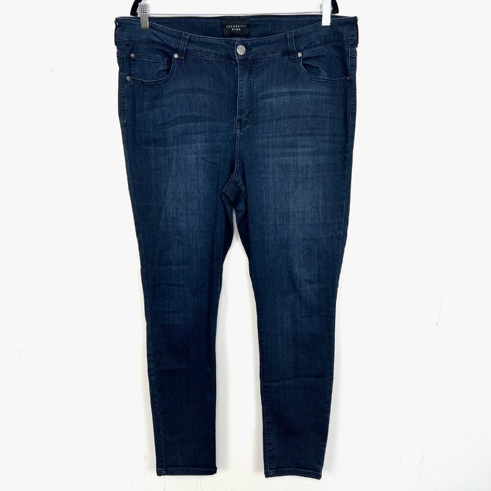 Celebrity Pink‎ Dawson Super Skinny Jeans Plus Size 20 Dark Wash Stretch